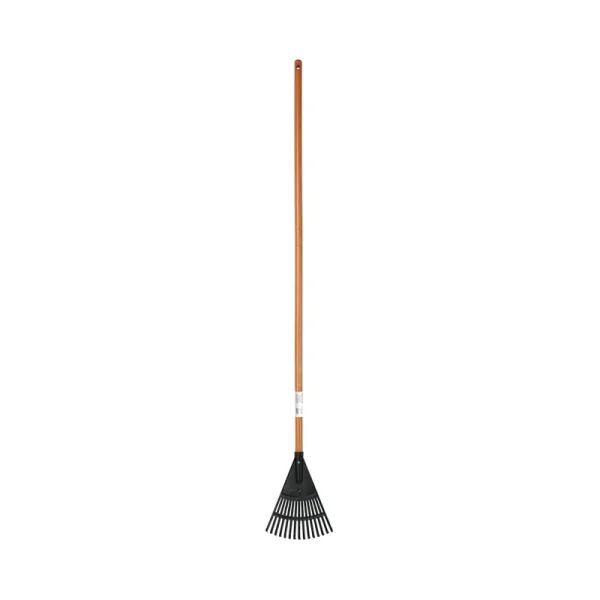 Expert Gardener 8-Inch Wood & Poly Shrub Leaf Rake, Size: 55 inch x 8 inch, Brown