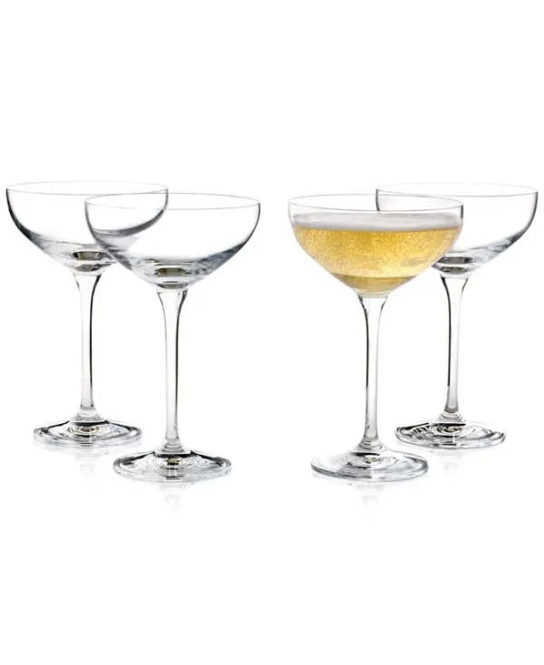 Hotel Collection Coupe Cocktail Glass, Set of 4, Created for Macy's - Clear