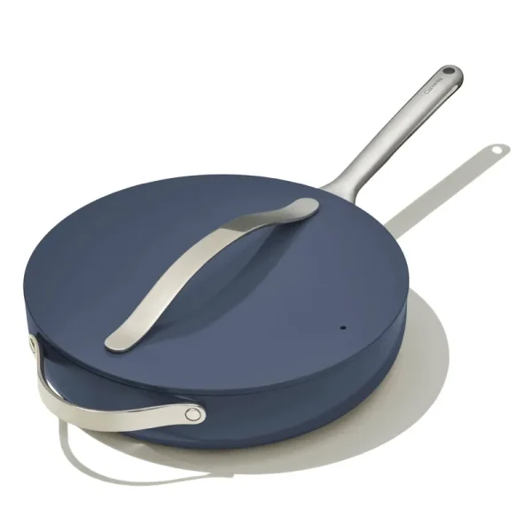 Caraway Home Non-Stick Ceramic Saute Pan ,Navy