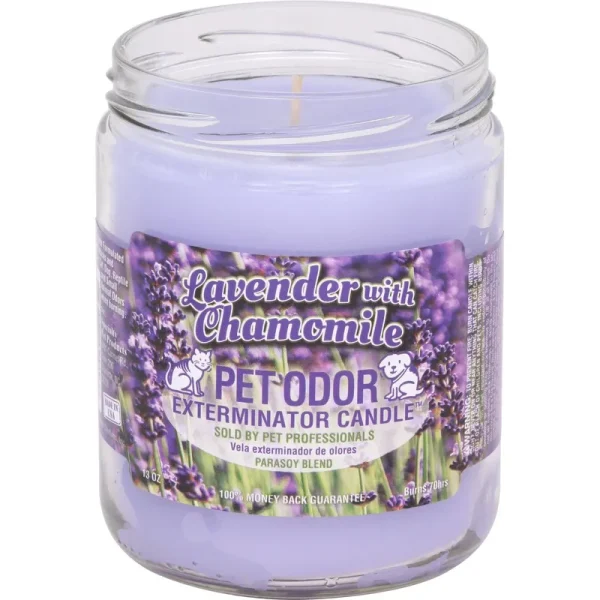 Pet Odor Exterminator Candle, Lavender with Chamomile, 13 oz