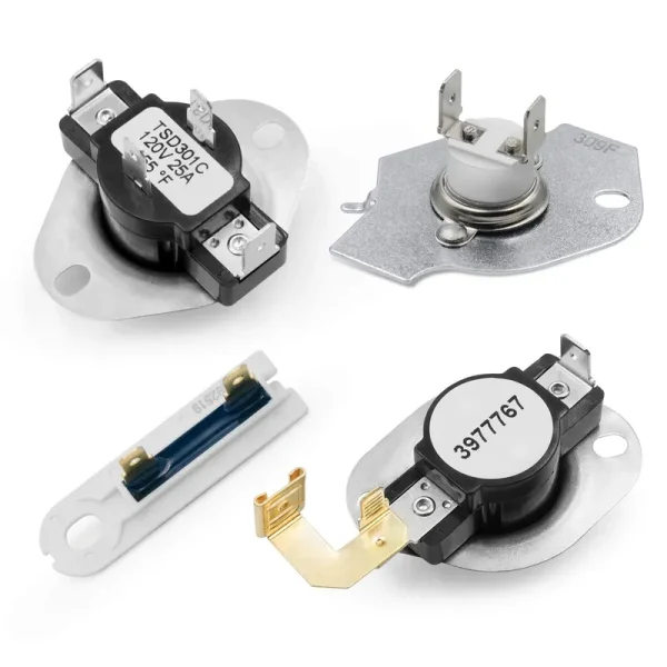 MYTWO 3977393 & 3392519 Dryer Thermal Fuse & 3977767 Dryer High Limit Thermostat & 3387134 Dryer Cycling Thermostat - Compatible with Whirlpool