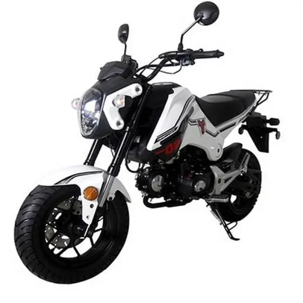 TAO TAO HELLCAT 125cc Motorcycle Gas Pit Bike Dirtbike 125 Motorcycle for Adults and Youth - White Color