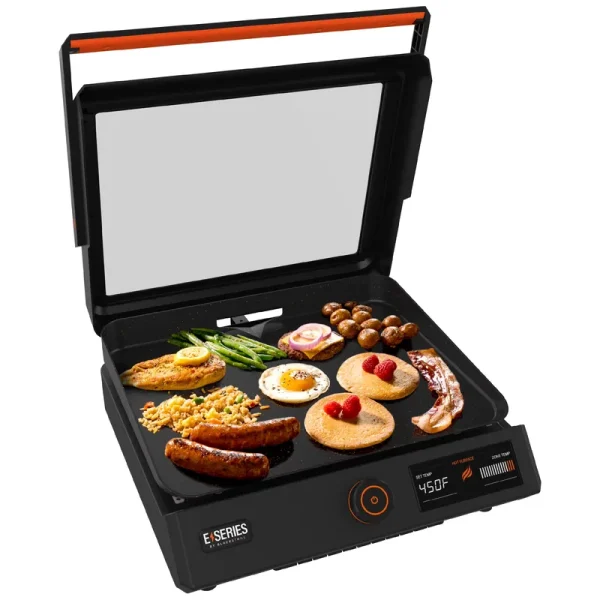 Blackstone E - Series 17" Electric Tabletop Griddle with Hood, Black