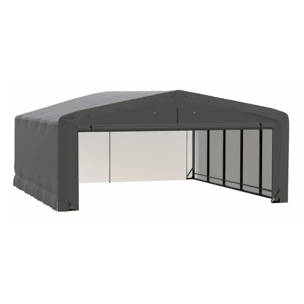 ShelterLogic ShelterTube Wind and Snow-Load Rated Garage, 20x23x10 Gray