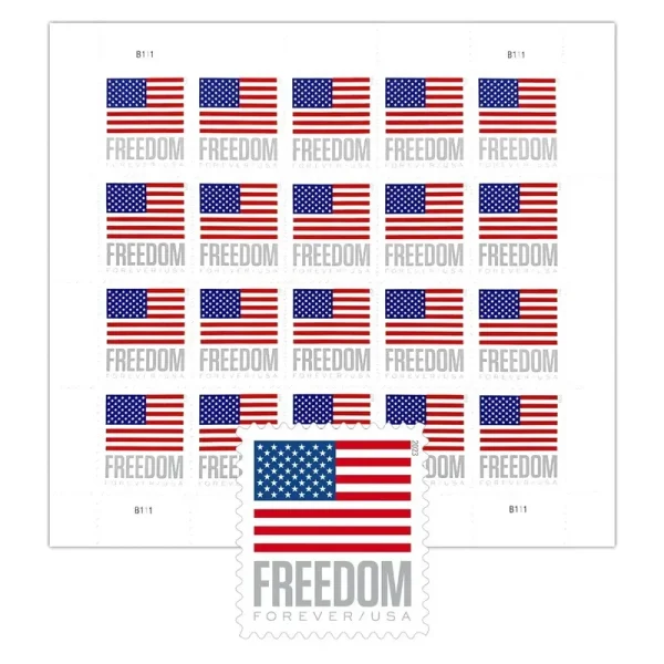 2023 U.S. Flag Forever Stamps - First-Class Postage Sheet
