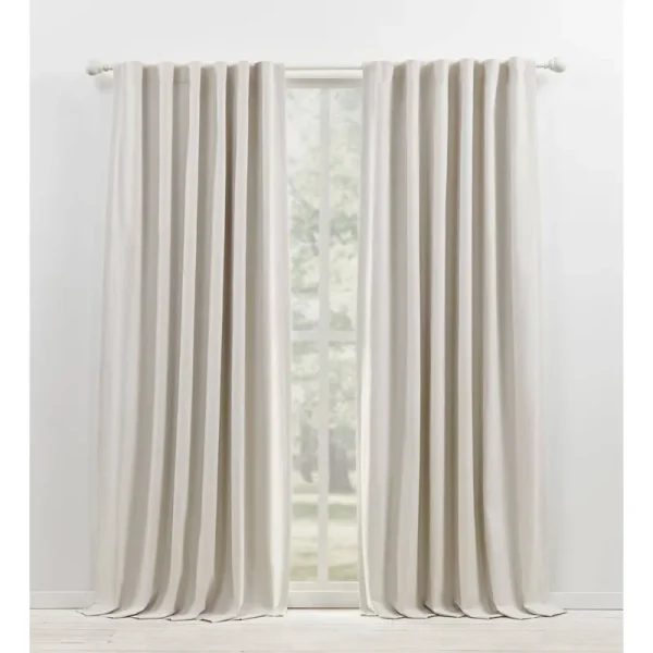 Lauren Ralph Lauren Sallie Blackout Back Tab/Rod Pocket Curtain Panel - 54x108 - Snowflake