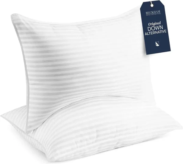 Beckham Hotel Collection Gel Pillow (2-Pack) - Luxury Plush Queen