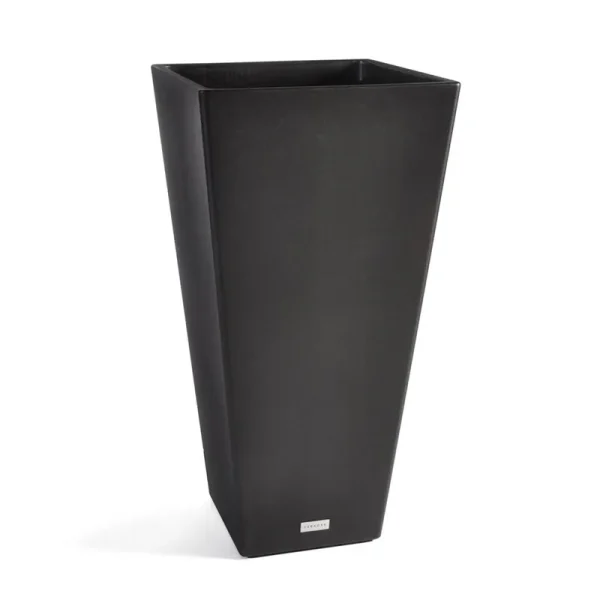 Veradek V-Resin Taper Tall Planter, Black