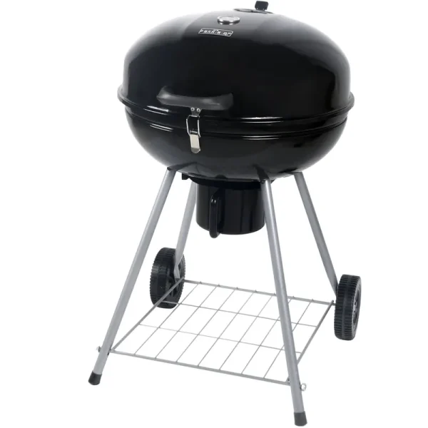 Mr. Bar-B-Q 22.17-In W Black/Porcelain Kettle Charcoal Grill