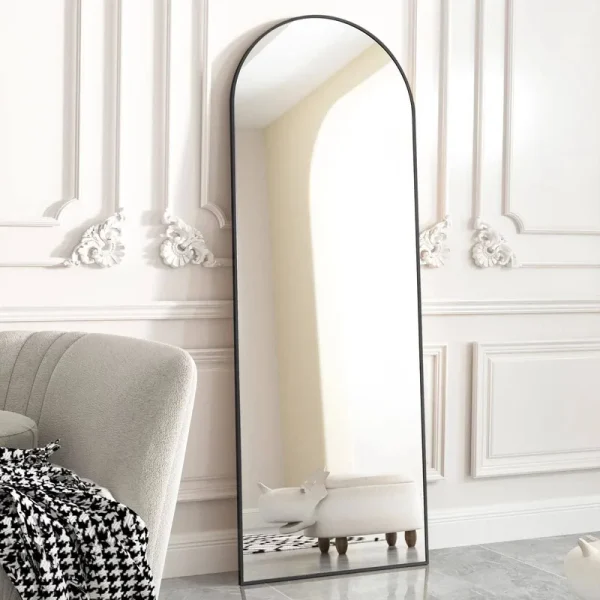 Beautypeak Arched Full Length Floor Mirror 64 X21.1 Full Body Standing
