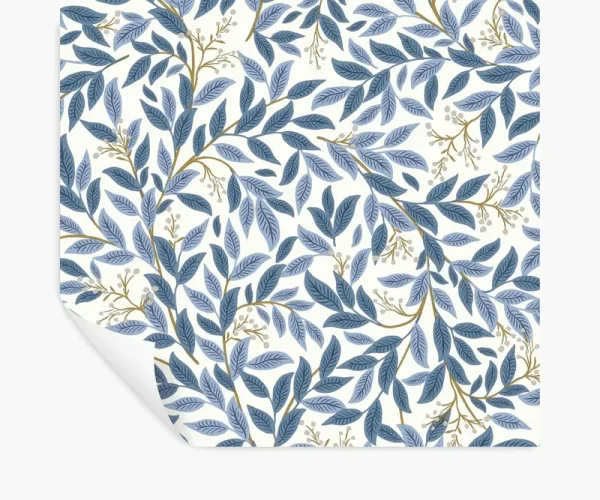 Rifle Paper Co. Willowberry Peel & Stick Wallpaper - Blue & White