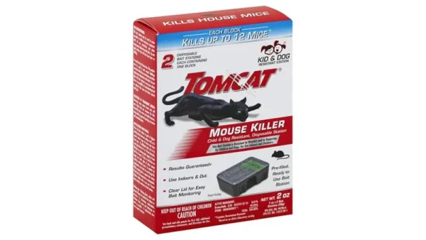 Tomcat Mouse Killer, Disposable, Bait Stations - 2 pack, 1 oz stations