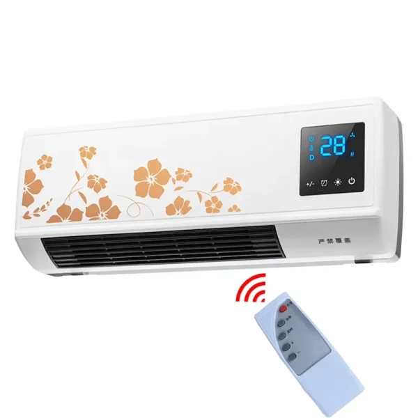 FYHALE 8, 000 Btu 115V Wall - Mounted Air Conditioner with Remote Control (Heating and Cooling)