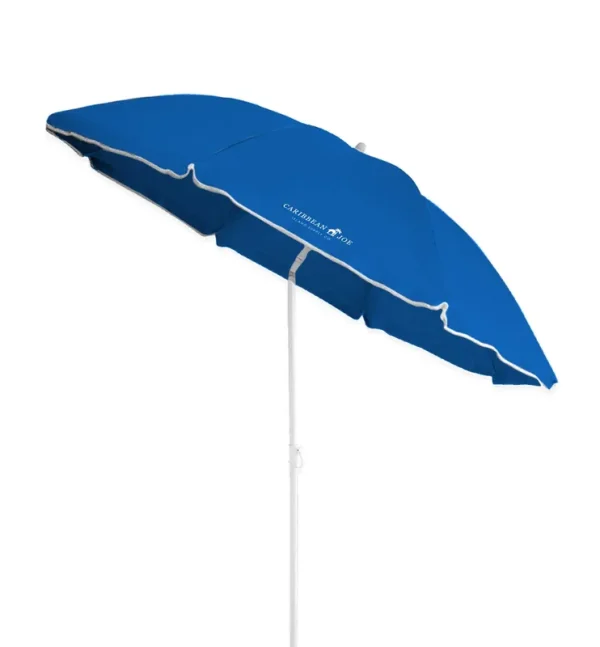 Caribbean Joe 6ft. Beach Umbrella with UV, Blue
