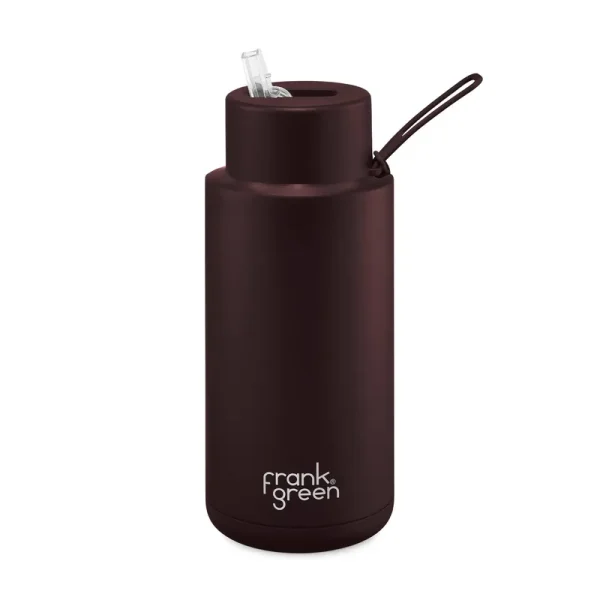Limited Edition Ceramic Reusable Bottle - 34oz - 1L Chocolate - Frank Green