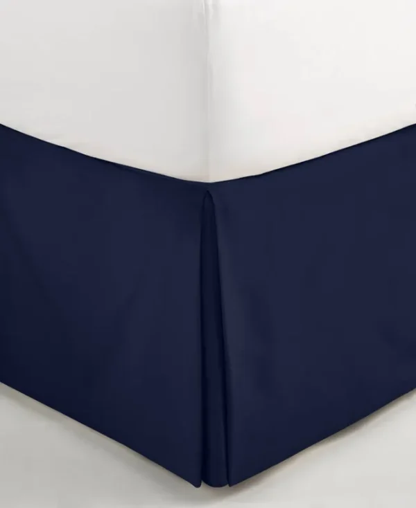 Hotel Collection Glint Bedskirt, California King, Created for Macy's - Navy