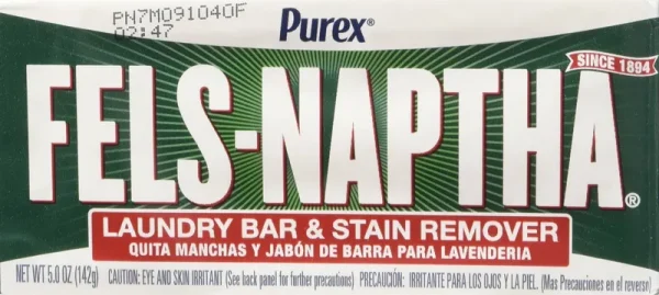 Purex Fels-Naptha Laundry Bar & Stain Remover & Pre-Treater, 5 Ounce Pack of 4