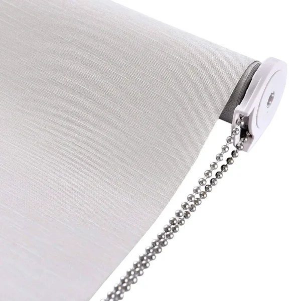Allbright Thermal Insulated Fabric 100% Blackout UV Protection Striped Jacquard Roller Shades for Windows,Easy to Install (Beige, 23'')