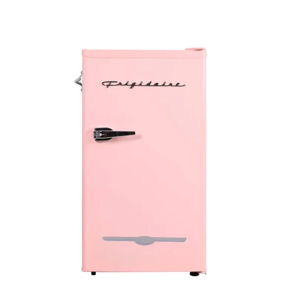 Frigidaire 3.2 Cu ft Retro Mini Fridge with Side Bottle Opener, Pink