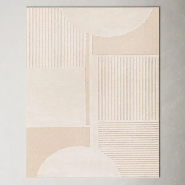 Courtyard Cream Area Rug AllModern Rug Size: Rectangle 7'10" x 10'