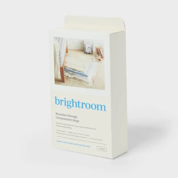 3PC (L-XL-Jumbo) Compression Bags Set Clear - Brightroom