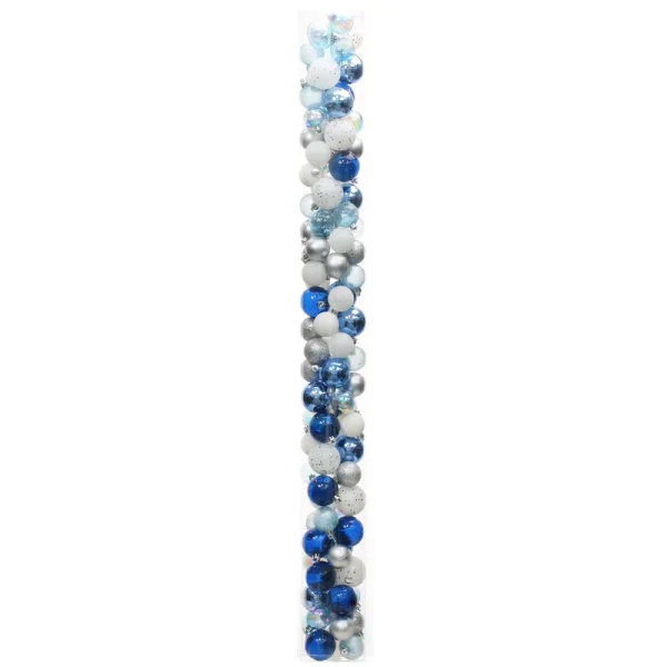 Ashland Silver, Blue & White Shatterproof Ball Ornaments - 100 ct