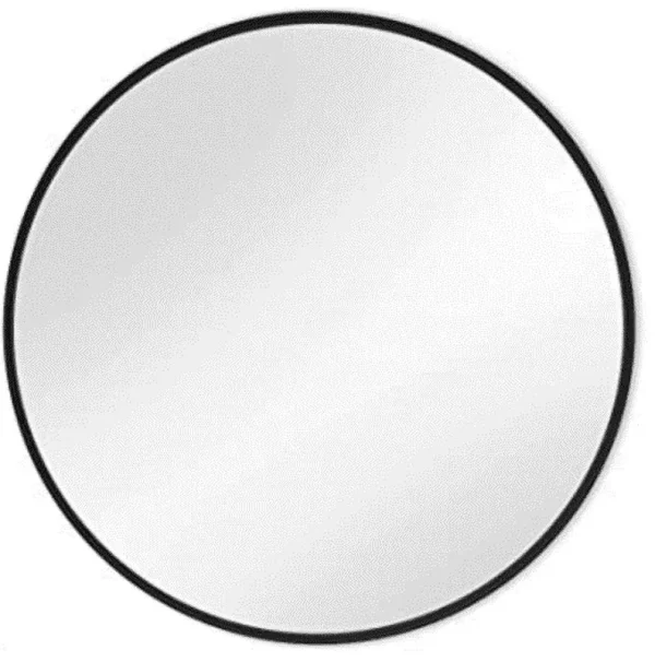 Mainstays Traditional Plastic Round Wall Mount Mirror - Black - 18 in