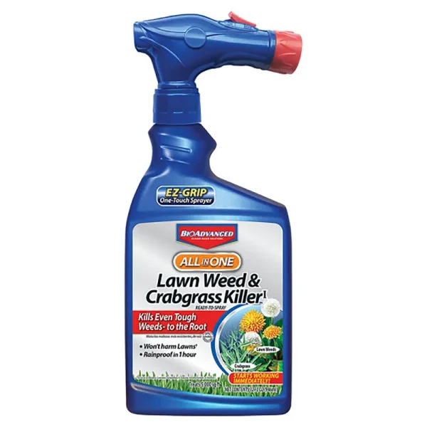 Bioadvanced Lawn Weed & Crabgrass Killer, All in One, Ready-to-Spray - 32 fl oz