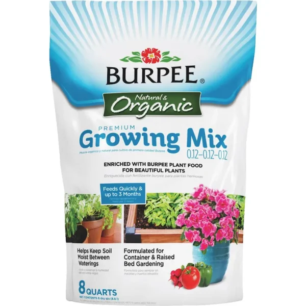 Burpee Organic Premium Potting Mix 8 Quart