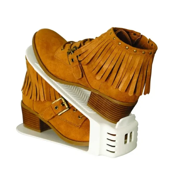As Seen on TV 6-Pack Space-Saving Shoe Slotz Storage Units in Ivory