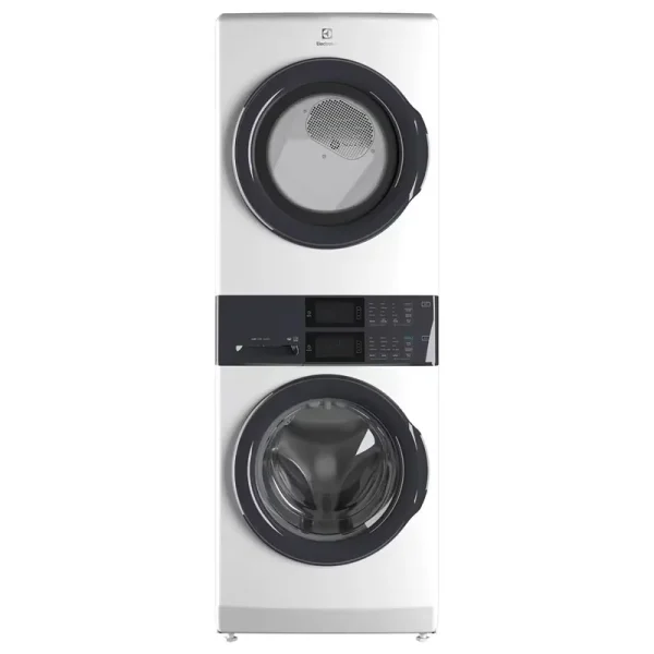 Electrolux - Laundry Tower Single Unit Front Load 4.4 Cu. ft. Washer & 8 Cu. ft. Electric Dryer - White