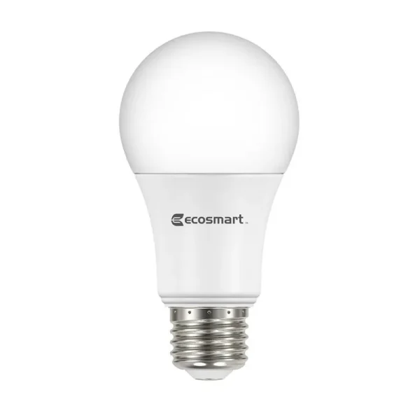Ecosmart 60-Watt Equivalent A19 Non-Dimmable LED Light Bulb Daylight (8-Pack)