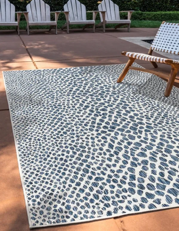 Jill Zarin Outdoor Cape Town 9' x 12' Area Rug - Blue