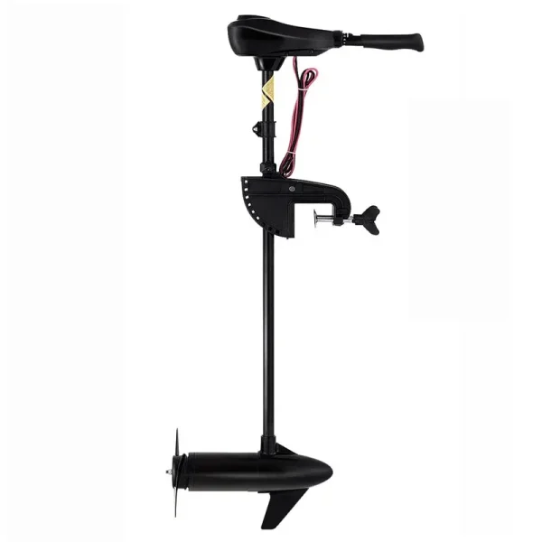 Electric Trolling Motor 8 Speed Boat Fishing Motor with Telescoping Handle, Transom Mount 36" Shaft for Freshwater Saltwater Use