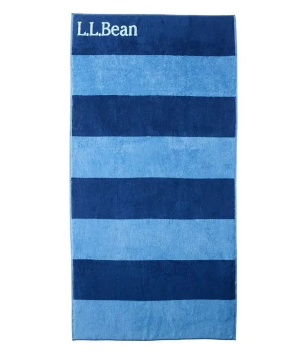 L.L.Bean Seaside Beach Towels II Reverse Stripe