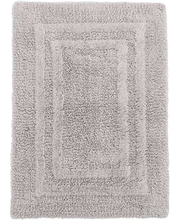 Hotel Collection Cotton Reversible 21" x 33" Bath Rug - Mercury
