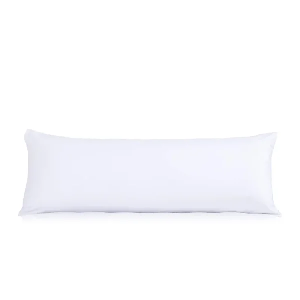 Evolive Ultra Soft Microfiber Body Pillow Cover - 21"x54" with Hidden Zipper Closure - White