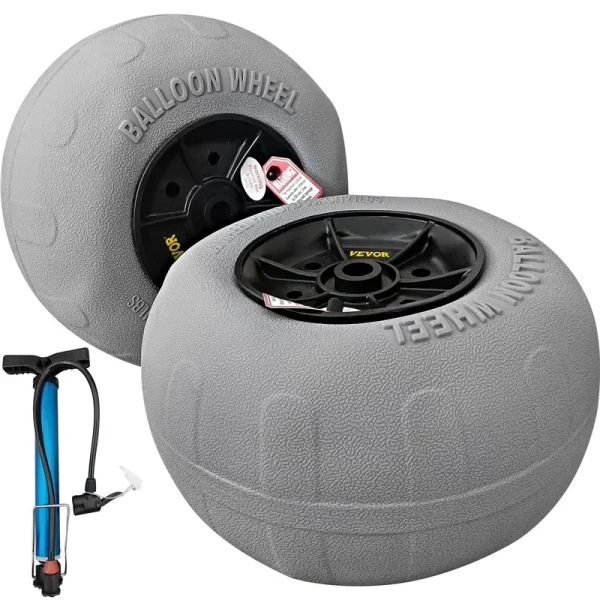 VEVOR Beach Balloon Wheels, 13" Replacement Sand Tires, TPU Cart Tires