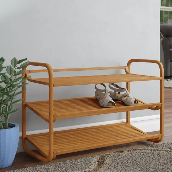 Rebrilliant 3 Tier 12 Pair Shoe Rack