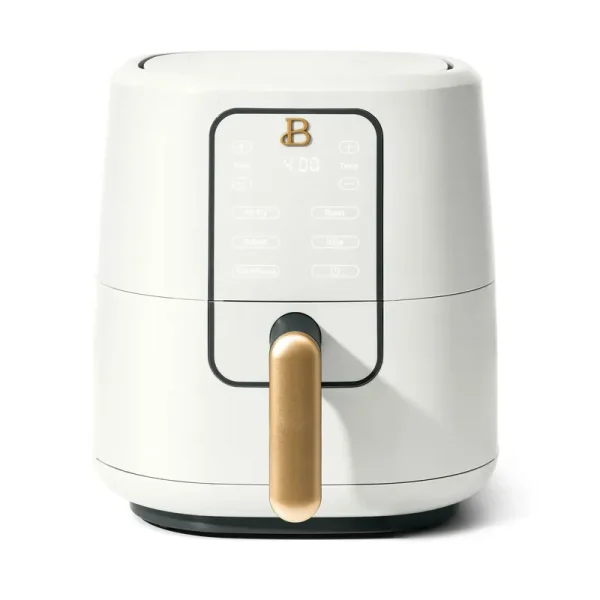Beautiful 3 Qt Air Fryer with Turbocrisp Technology, White Icing by Drew Barrymore