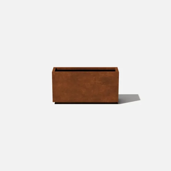 Veradek Metallic Series Corten Steel Long Box Planter 16