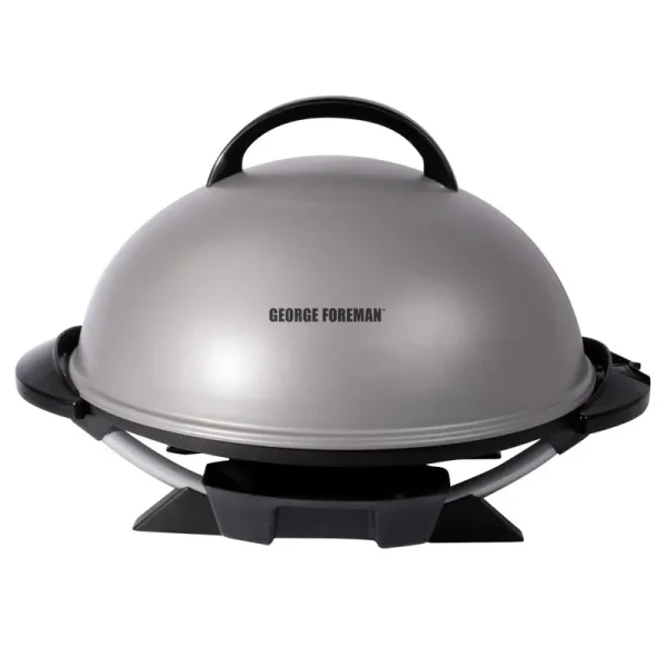 George Foreman GFO240S Indoor/Outdoor Grill, Silver/Black
