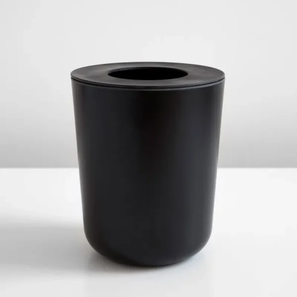 Bano Bamboo Bathroom Bin in Various Colors - Black - EKOBO