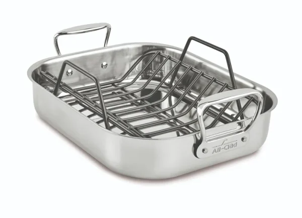 All-Clad Stainless Steel Roasting Pan with Rack, S
