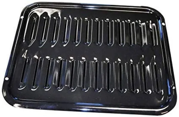 Genuine Whirlpool Broiler Pan, 16in x 12in, Black