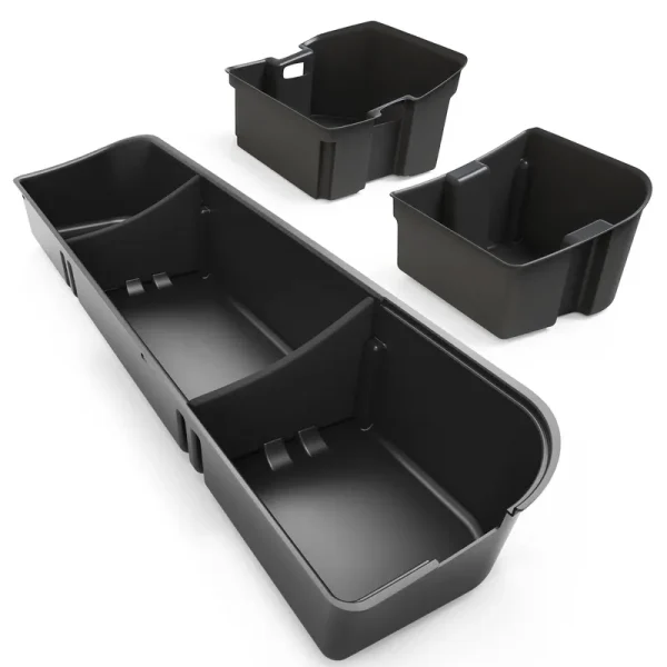 oEdRo Under Seat Storage Box Compatible with 2015-2024 Ford