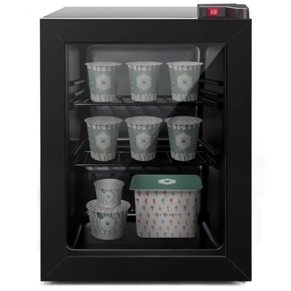 Northair 2.1 cu ft Countertop Display Glass Door Freezer with LED Light Perfect for Ice Cream at POS