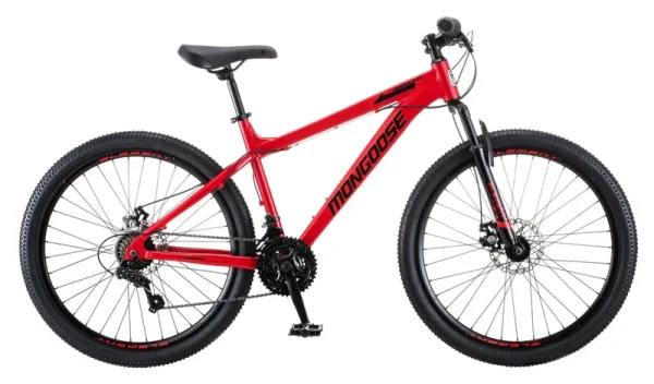 26-in. Durham Unisex Mountain Bike. Red and Black. 21 Speeds