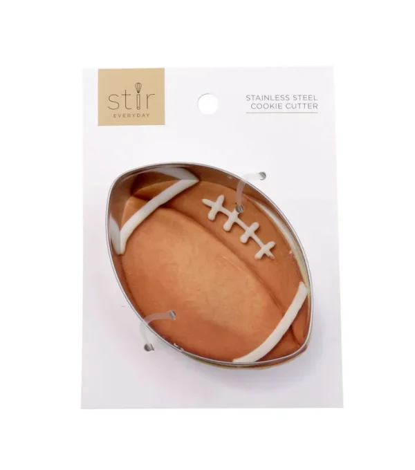 Stir 2" x 3" Stainless Steel Football Cookie Cutter - Cookie Cutters - Baking & Kitchen