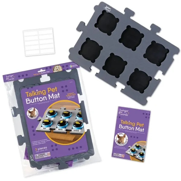Hunger for Words Talking Pet Button Mat